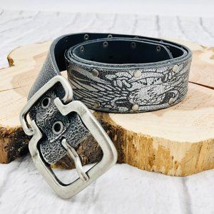 “Vintage Look” Distressed Leather Belt